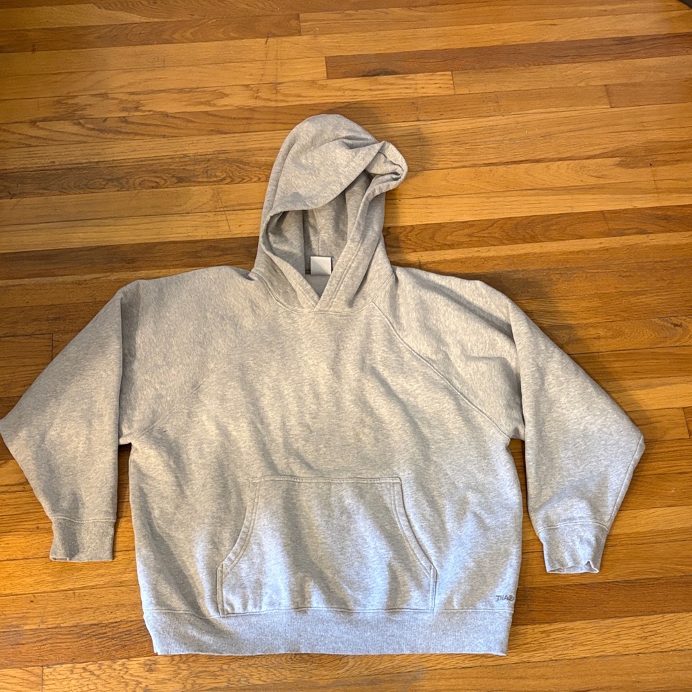 Aritzia Light Gray Hoodie Sweatshirt
